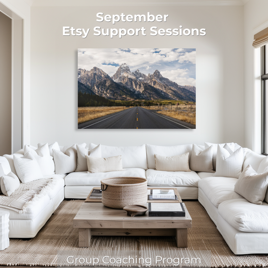 September Etsy Support Sessions